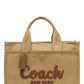 Coach Logo Flocked Zip-Up Tote Bag