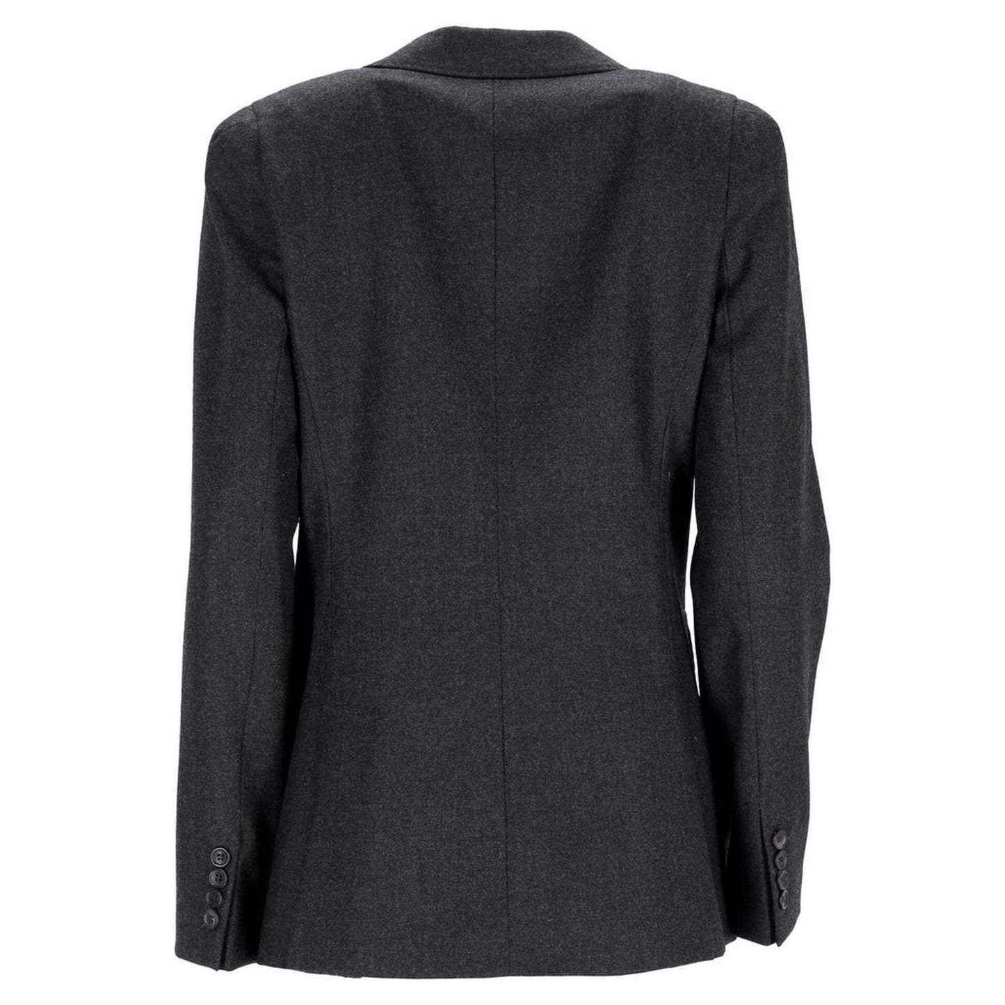 Oblio Double-Breasted Blazer in Grey Wool