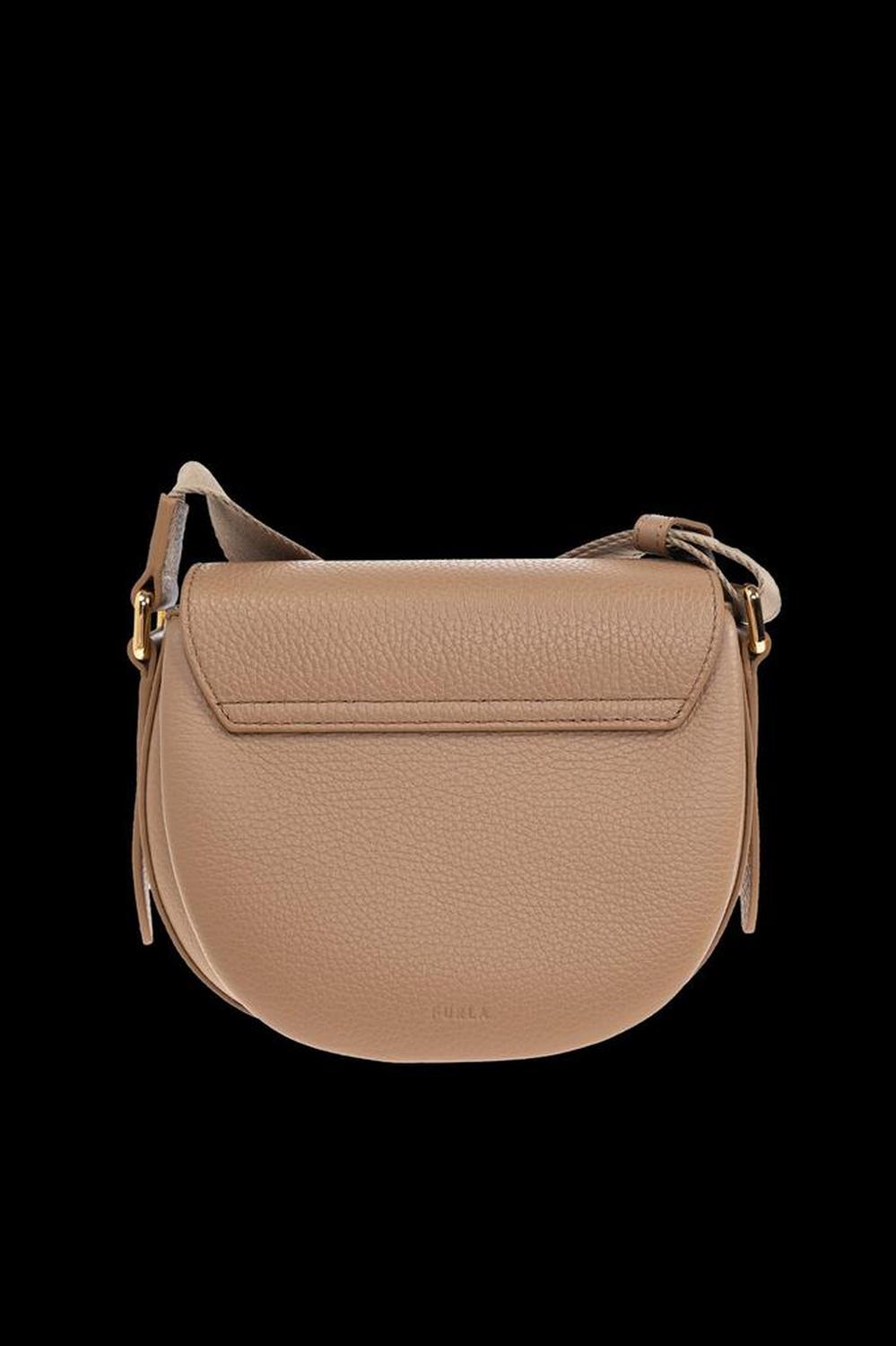 Furla Logo Plaque Foldover-Top Shoulder Bag