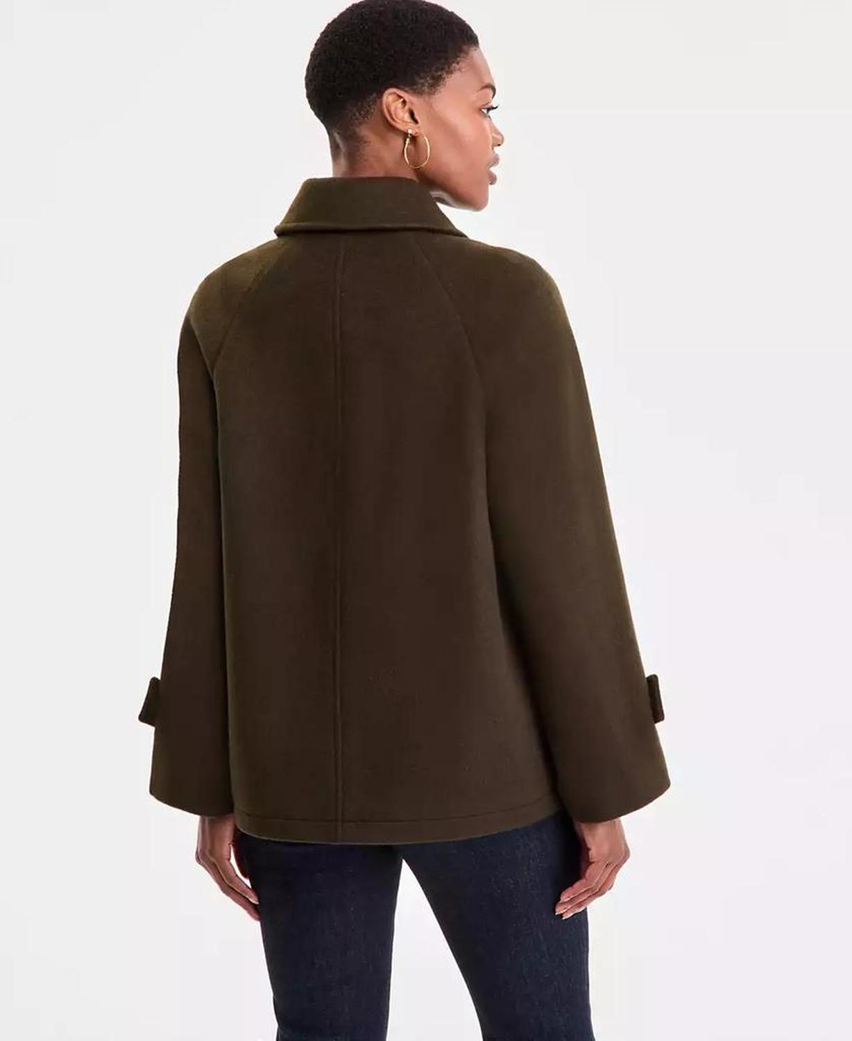 Women's Collared Button-Front Coat, Exclusively at Macy's
