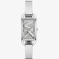 Mini Empire Pavé Silver-Tone Bangle Watch