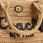 Small Straw Cargo Tote Bag 26
