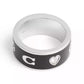 Faux Stone Signature Horse Carriage Band Rings