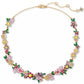 Gold-Tone Stone & Cubic Zirconia Bursting Blooms Statement Necklace, 16" + 3" extender