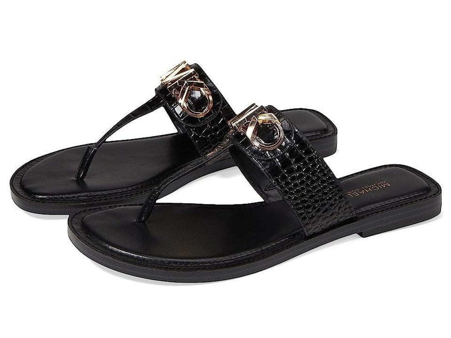 Parker 40S3PKFS1E-001 Sandal Women's Black Leather Thong JOBB1345