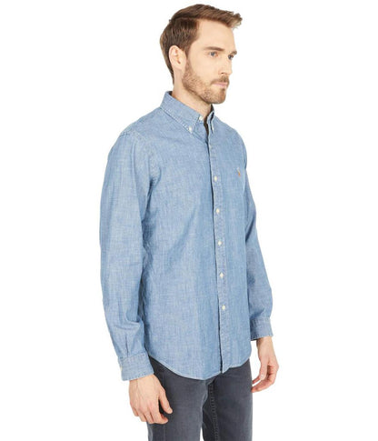 Classic Fit Indigo Chambray Shirt