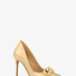 Scarlett Embellished Metallic Snake Embossed Leather Pump
