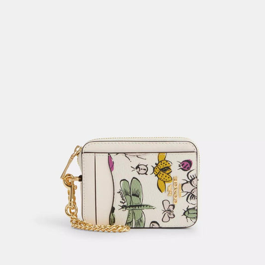 Coach Outlet Zip Card Case With Creature Print