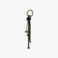 Gold-Tone and Speckled Cord Bag Charm