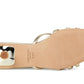 Carolina Metallic Leather Kitten Heel Sandal