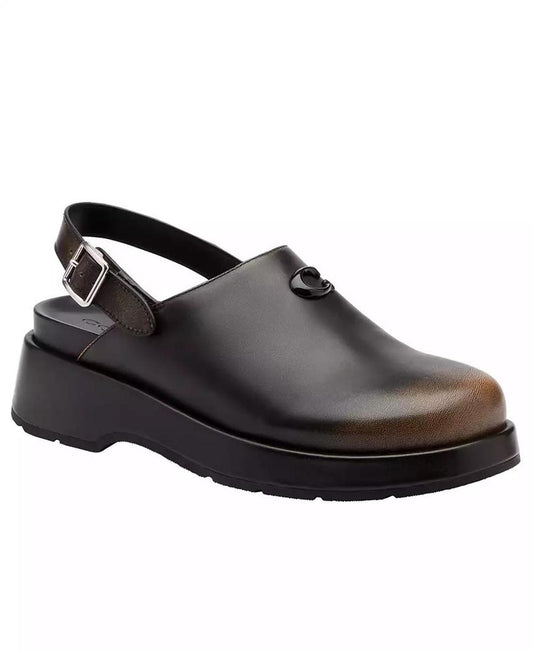 Women's Sculpted C Loved Leather Platform Clogs
