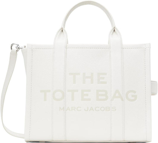 White 'The Leather Medium' Tote