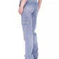 MICHAEL Women's Relaxed Denim Cargo Jeans