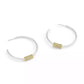 Large Signature Quilted Tube Hoop Earrings