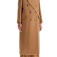 Camel Double-Breasted Coat