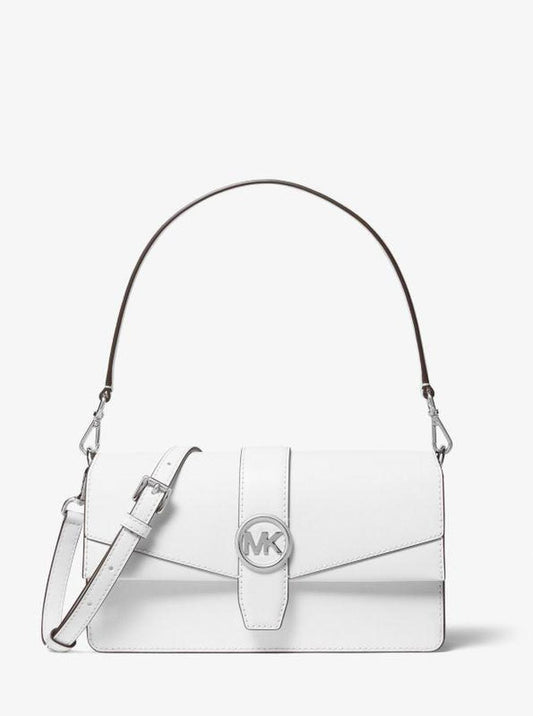 Greenwich Medium Saffiano Leather Convertible Shoulder Bag