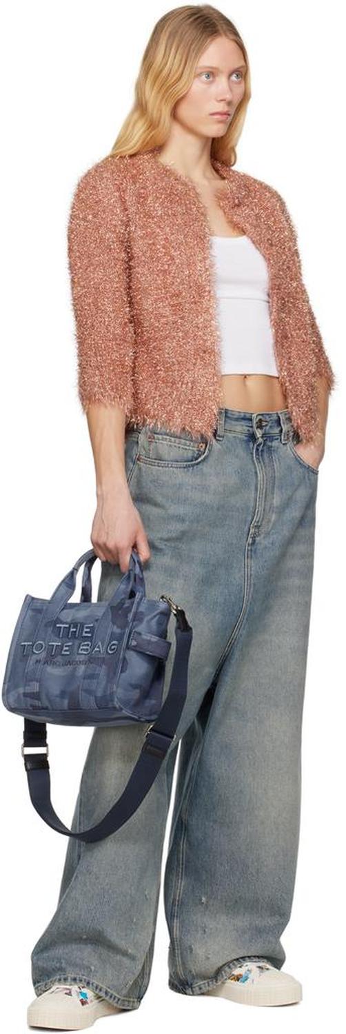 Blue 'The Camo Jacquard Small' Tote