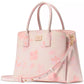 Serena Spring Pansies Leather Satchel