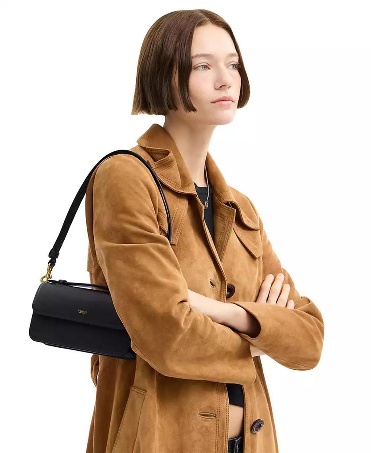 Elora Small Leather Top Handle Shoulder Bag