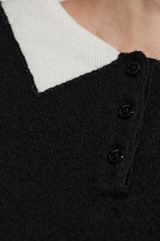 Marc Jacobs Trompe L'Oeil Knit Polo Shirt