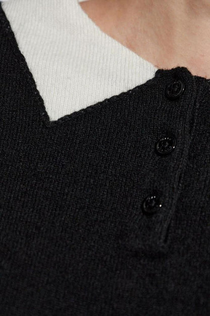 Marc Jacobs Trompe L'Oeil Knit Polo Shirt