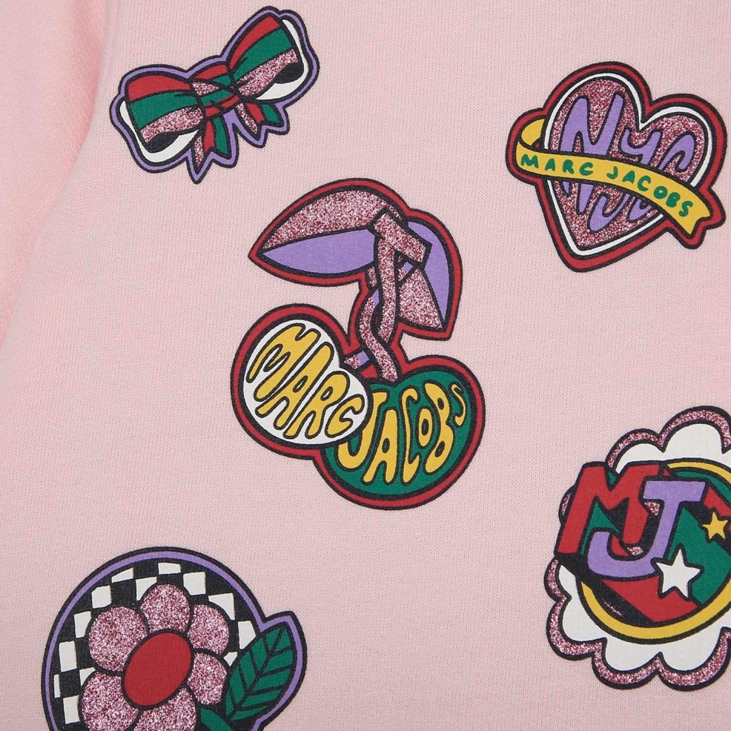 Pink Sequin Patch Outfit