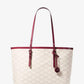 Quinn Large Logo Jacquard Tote Bag with Pouch