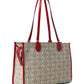 Spade Flower Coated Canvas Vday Spade Flower Coated Canvas Large Market Tote With Dangle
