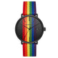 Michael Kors Blake MK8713 Unisex Black PVD Pride Rainbow 42mm Watch