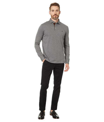 Custom Slim Fit Herringbone Polo Shirt