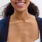 Faux Stone Signature Pavé C Strand Necklace