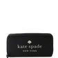 Kate Spade New York Womens Pebbled Leather Large Zip Around Ella Wallet Black