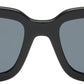 Black Rectangular Acetate Sunglasses