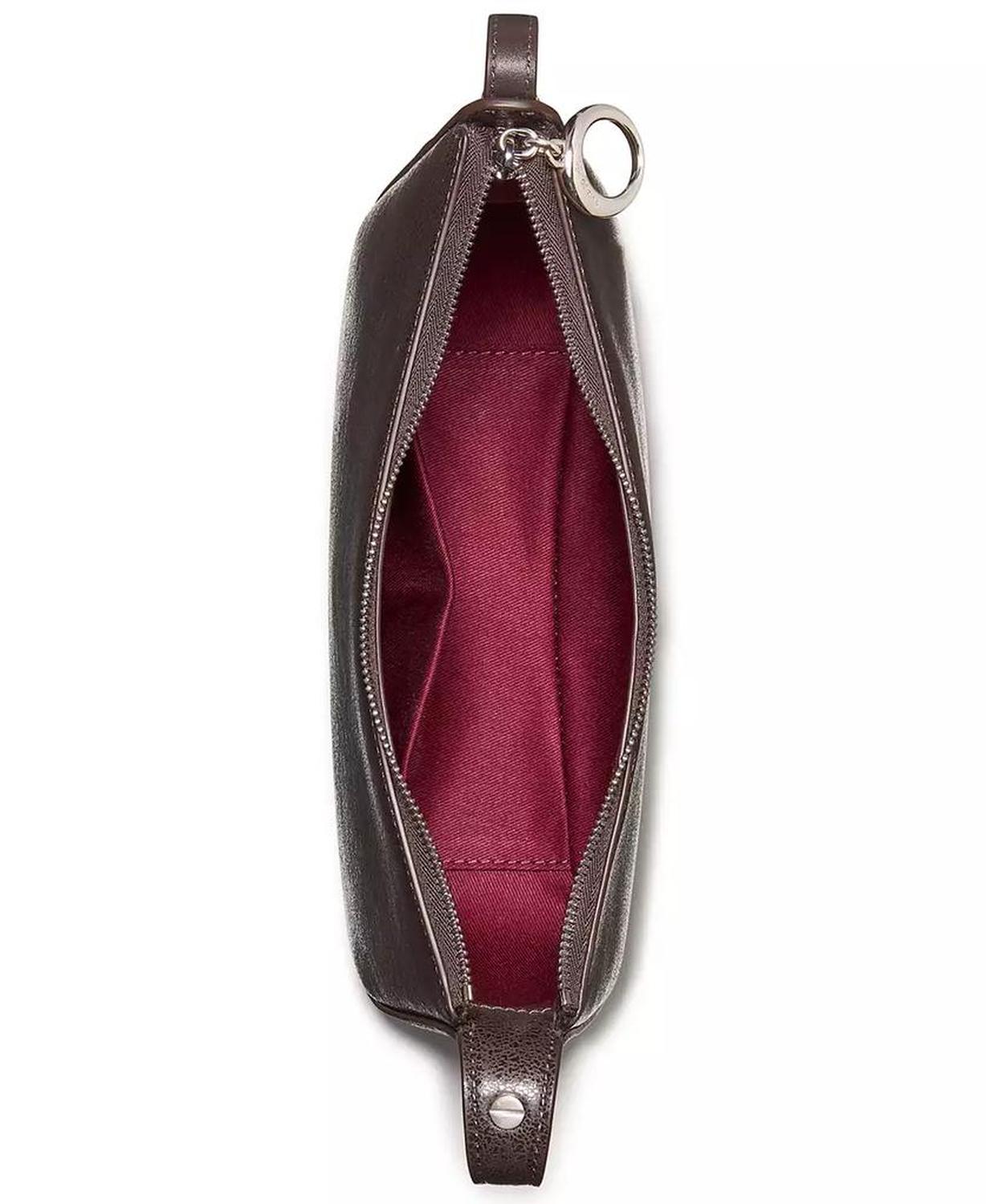 Halo Small Glazed Leather Crossbody Bag