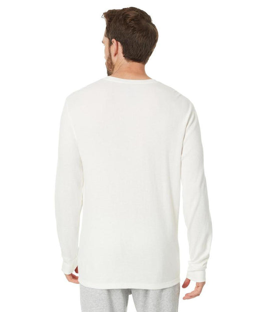 Embossed Thermal Long Sleeve Crew Shirt