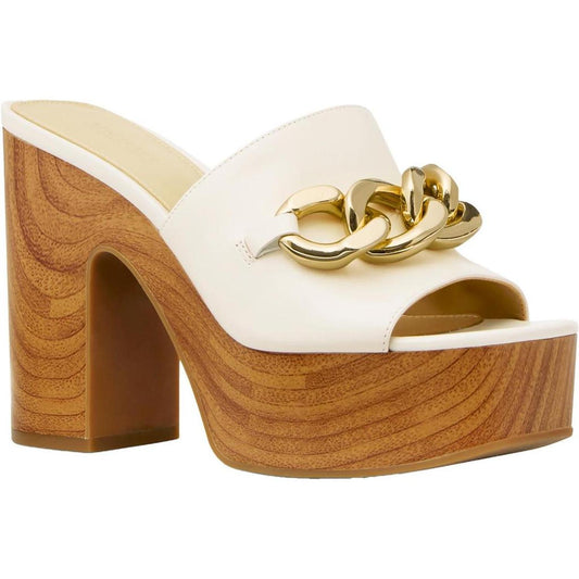 Scarlett Platform Mule Womens Leather Platform Block Heel