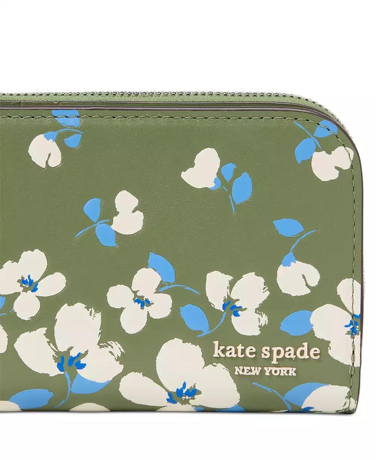 Devin Painterly Bouquet Small Leather Wallet