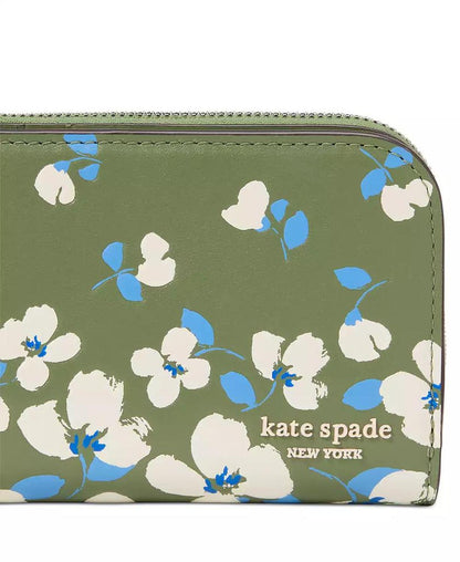 Devin Painterly Bouquet Small Leather Wallet
