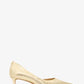 Elyse Crackled Metallic Leather Kitten Pump