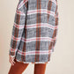 Carrie Double Breasted Plaid Tweed Coat In Multi