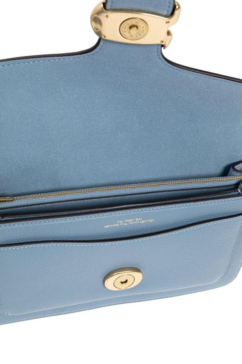 Coach Tabby 26 Logo Plaque Shoulder Bag