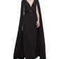 Marchesa Notte Floor Length Cape Gown