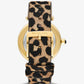 Parker Pavé Gold-Tone and Calf Hair Watch
