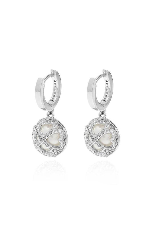 Kate Spade Something Sparkly Spade Huggies Earrings