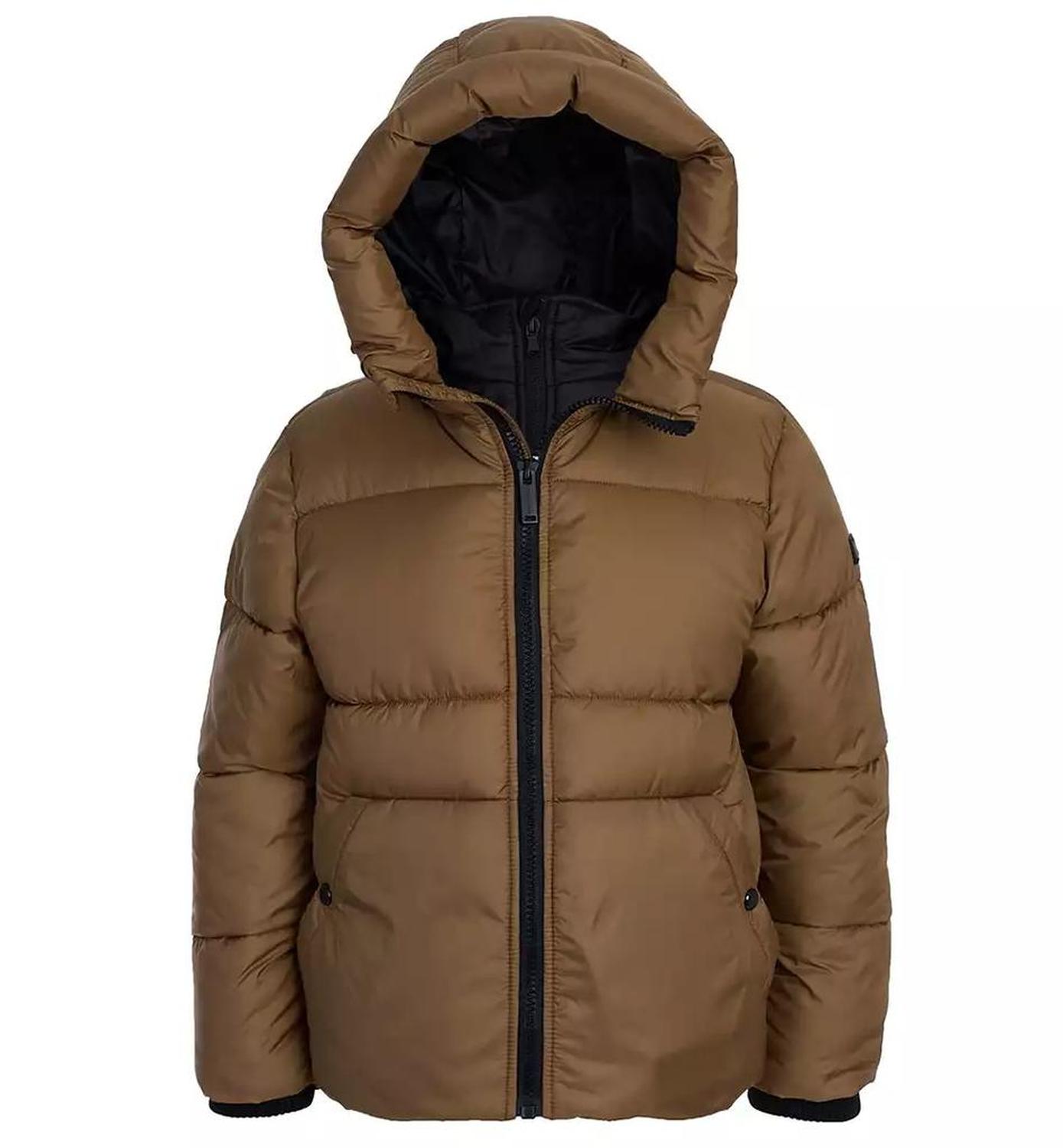 Toddler and Little Boys Bib Husk Heavyweight Puffer Jacket