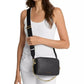 Bryant Medium Leather Double Zip Chain Camera Crossbody