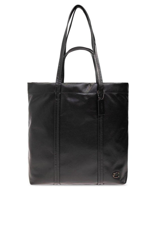 Coach Logo-Plaque Shopper Bag