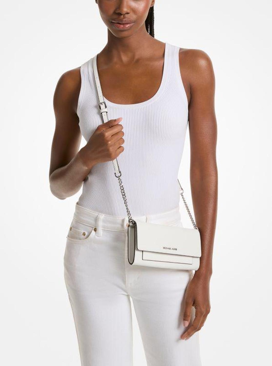 Jet Set Medium Saffiano Leather 2-in-1 Convertible Crossbody Bag