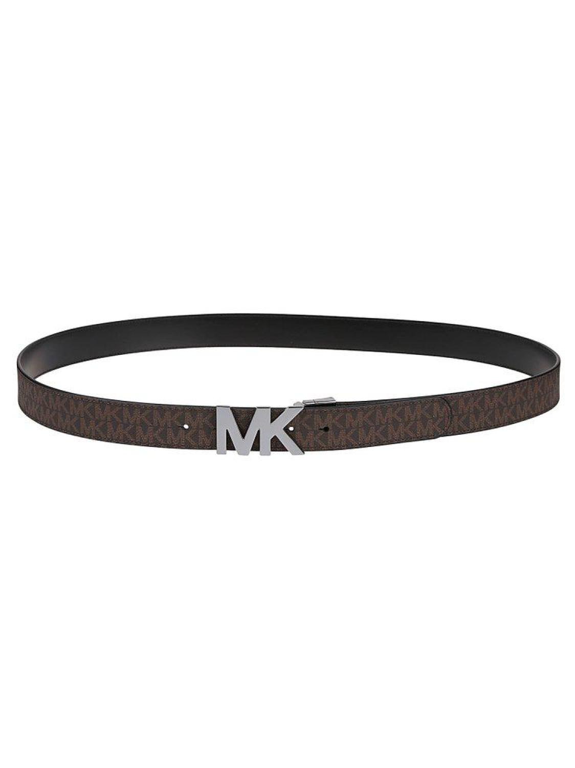 Michael Kors Logo Plaque Reversible Buckle Belt