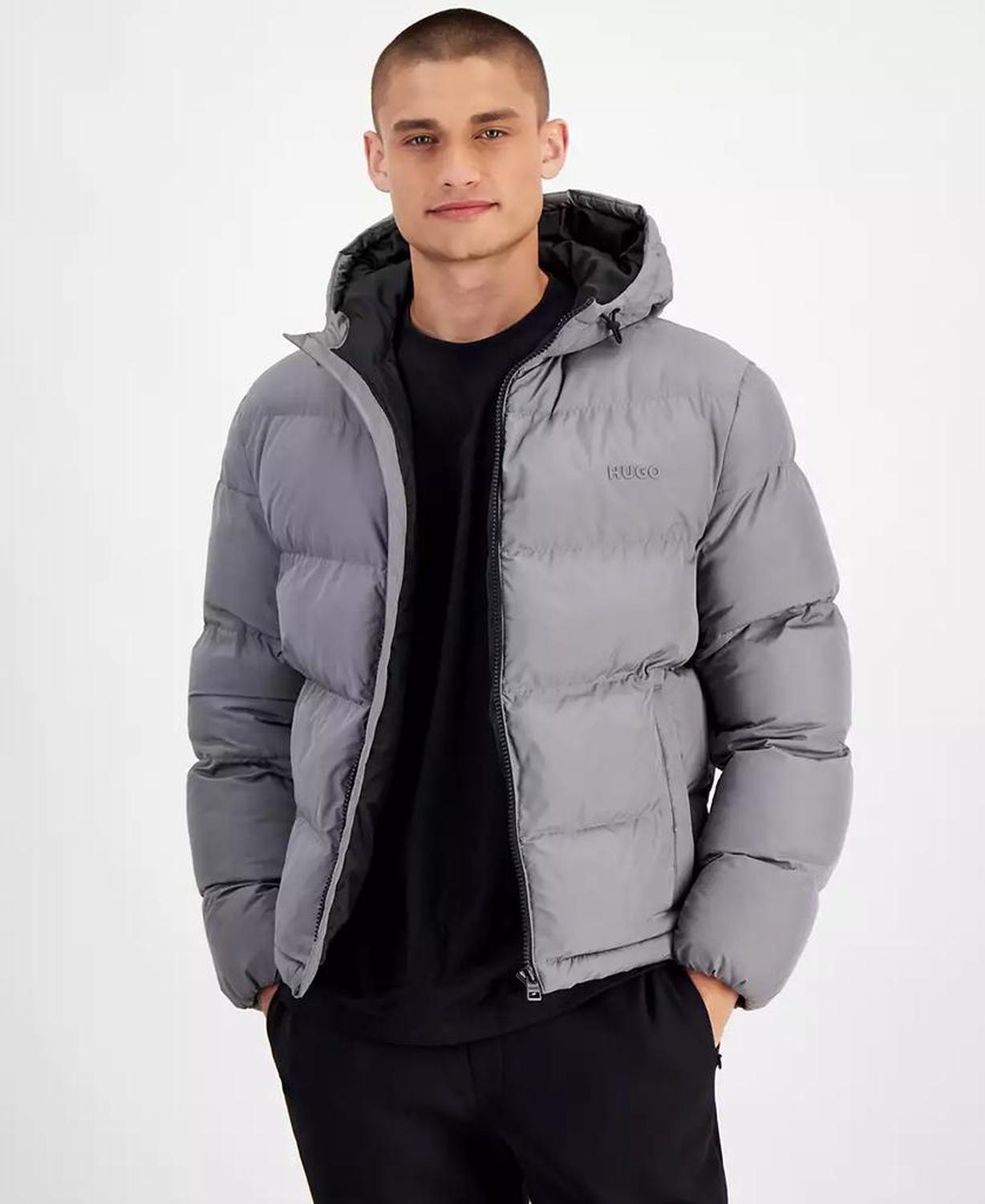Men's Beazly2436 Slim-Fit Quilted Full-Zip Hooded Puffer Jacket